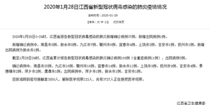 江西最新确诊病例情况及全面应对积极防控措施